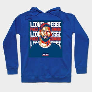 Leo Messi Vector Illustration Hoodie